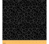 Homemissing Black Leopard Print Fabric by The Yard 3 Yards (L276*W150cm) Cheetah Texture Print Decor Waterproof Outdoor Fabric Safari Animal Upholstery Fabric for Chairs Outdoor Fabric