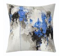 Homemissing Blue Black Grey Throw Pillow Cover 60x60cm 1 Pcs Abstract Geometric Cushion Case for Boys Girls Modern Art Decor Pillowcase Bedroom Decor Indoor Outdoor Polyester
