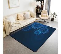 Homemissing Blue Racing Car Gears Area Rug 150 * 200cm for Bedroom Extreme Sports Living Room Rugs Soft Non-slip Mechanical Pattern Decor Carpet For Kids Boys Teens Indoor Floor Mat,Dining Room