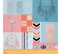 Homemissing Boho Dreamcatcher Fabric by The Yard 5 Yards (L460*W150cm) Bohemian Upholstery Fabric Southwest Geometric Waterproof Indoor Outdoor Decor Tribal BohoDIY Sewing Craft Projects