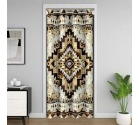 Homemissing Boho Southwestern Doorway Curtain Privacy Tribal Native American Indian Design Closet Cover for Bedroom Room Divider Curtain 132x203cm Geometric Darkening Blackout