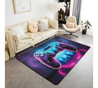 Homemissing Boys Gaming Area Rug 100 * 150cm Gamer Living Room Rugs for Kids Boys Girls Gamepad Decor Carpet Backing Game Console Controller Indoor Floor Mat