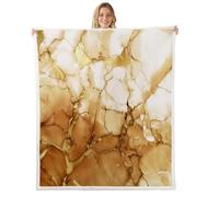 Homemissing Brown Kids Fleece Throw Blanket,Double 60x79Inch,Abstract Marble Sherpa Blanket Plush Fuzzy,Luxury Marbling Texture Ultra Soft for Bed Couch Chair Living Room,Abstract Art Ink Fluid Art