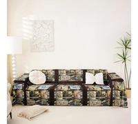 Homemissing Camo Duck Couch Blanket Fits 2-3 Cushion,180x340cm Duck Hunter Soft Sofa Cover For Kids Western Farmhouse Couch Cushion Cover Teens Soft Decor Wild Animal Breathable Lightweight