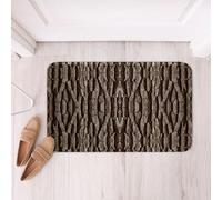 Homemissing Camouflage Bathroom Rugs Brown Tree Branch Camo Bath Mats Microfiber Botanical Bathroom Accessories Rustic Cabin Country Floor Doormats Non-Slip 20x32Inch Nature Theme Soft