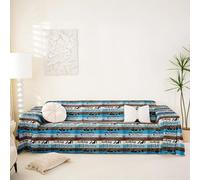 Homemissing Camper Soft Sofa Cover Boys Girls Happy Camping Slipcover For Travel Trailers Rustic Farmhouse Decorative Couch Cushion Cover Couch Blanket Fits 1 Cushion, 231x340cm