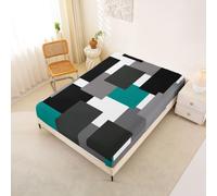 Homemissing Contemporary Geometric Kids Fitted Sheet Double Patchwork