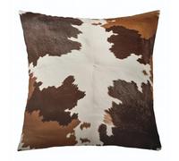 Homemissing Cowhide Print Cushion Covers Set of 1 45x45cm For Kids Boys Girls Farm Animal Skin Pattern Throw Pillow Covers Western Animal Print Pillowcase Brown Cushion Case