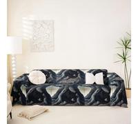 Homemissing Cute Bear Sofa Covers Washable Rustic Cabin Country Cushion Couch Covers For Dogs Cats Pets Wild Soft Sectional Cat Scratch Couch Protectors Furniture Slipcovers Non-slip,231x381cm