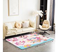 Homemissing Cute Funny Axolotl Area Rug 150*200cm Cartoon Salamander Living Room Rugs Room Kawaii Ocean Sealife Decor Carpet with Non-Slip Backing Best Axolotl Gifts Indoor Floor Mat Beach Theme Soft