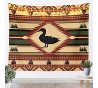 Homemissing Duck Wall Art XLarge 69x91 Inch Hunting Woodland Duck Tapestry for Boys Girls Children Boho Wall Hanging Blanket Southwest Native American Design Room Decor