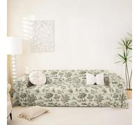 Homemissing French Country Sofa Covers Washable Vintage Cushion Couch Covers For Dogs Cats Pets Rustic Farmhouse Soft Sectional Cat Scratch Couch Protectors Furniture Slipcovers Non-slip,180x259cm