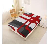 Homemissing Geometric Fitted Sheet King Bedding Set All Season Modern Art
