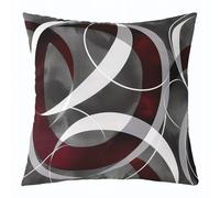 Homemissing Geometric Reversible Throw Pillow Covers 60x60cm Modern Art Pillow Covers Geometry Square Cushion Covers Set of 1 Luxury Throw Pillowcases Black Grey White Outdoor Pillows Covers