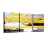 Homemissing Gold Canvas Wall Art for Living Room Bedroom Modern Art Abstract Office Decorations Artwork Posters Minimalist Color Block Painting