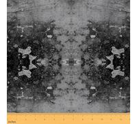 Homemissing Gray Black Abstract Fabric by The Yard Modern Marble Aesthetic Upholstery Fabric for Sewing Crafting Retro Watercolor Artwork Design Waterproof for Home DIY Projects 2 Yards (L184*W150cm)