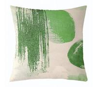 Homemissing Green Beige Throw Pillow Cover 60x60cm 1 Pcs Abstract Geometric Cushion Case for Boys Girls Minimalist Art Decor Pillowcase Bedroom Decor Indoor Outdoor Polyester