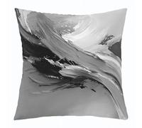 Homemissing Grey Abstract Throw Pillow Cover 60x60cm 1 Pcs Geometric Cushion Case for Boys Girls Modern Art Color Block Decor Pillowcase Bedroom Decor Indoor Outdoor Polyester
