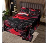 Homemissing Kids Dragon Bedspread King Size Boys Girls Red Sunset Loong Quilted Coverlet Samurai Coverlet Set Japanese Style Japanese Ukiyoe Quilted