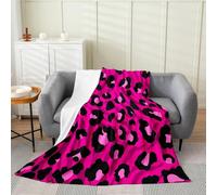 Homemissing Leopard Flannel Plush Blanket Cheetah Fleece Throw Blanket for Boys Girls Animal Print Plush Lightweight Sofa Throw Abstract Art Single 50x60Inch Zebra for Bed Couch Chair Living Room