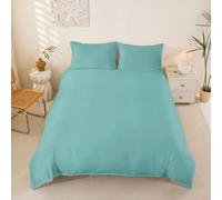 Homemissing Lime Green Duvet Cover Super King Size Solid Color Bedding Set for Boys Girls Casual Modern Style Comforter Cover Simple Bedroom Decor 3Pcs Morden Zipper Closure With 2 Pillowcases