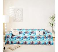 Homemissing Octopus Slipcover Ocean Kraken Couch Cushion Cover Tentacles Soft Sofa Cover Sea Creature Underwater World Couch Blanket Fits 1 Cushion, 231x340cm Sealife Sea Animal