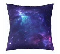 Homemissing Outer Space Throw Pillow Covers 40x40cm 1Pcs Kids Purple Galaxy Decorative Pillowcase for Sofa Bed Chair Car Universe Planet Printed Cushion Cover Starry Sky Outdoor Pillows Covers
