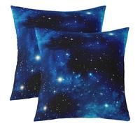 Homemissing Outer Space Throw Pillow Covers 55x55cm Set of 2 Kids Galaxy Decorative Pillow Case Pillowcase for Sofa Couch Bed Chair Car Universe Printed Cushion Cover Starry Sky Outdoor Pillows Covers