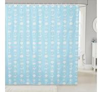 Homemissing Palm Tree Whale Shower Curtain for Bathroom Decor Starfish Beach Ocean Coastal Bath Curtain Blue Summer Sea Creatures Bathroom Accessories Waterproof Polyester Fabric 180x240cm