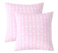 Homemissing Palm Tree Whale Throw Pillow Covers Set of 2 Starfish Beach Ocean Coastal Cushion Case Pink Summer Sea Creatures Decor Pillowcase Indoor Outdoor Super Soft 60x60cm