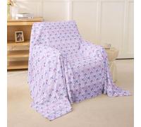 Homemissing Purple Bow Couch Cover For Sofa Covers Washable Love Pattern Cat Proof Sofa Slipcovers For Pets Cute Lovely Heart Cat Scratch Proof Couch Protector Soft Small Slipcover,180x231cm