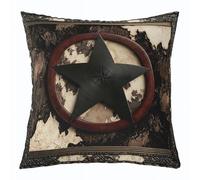 Homemissing Retro Cow Print Cushion Covers Set of 1 45x45cm Cheetah Print Throw Pillow Covers Western Decor Pillowcase Boho Style Cushion Case