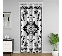 Homemissing Rustic Southwestern Doorway Curtain Privacy Aztec Ethnic Closet Cover Tribal Native American Indian Design Room Divider Curtain 86x203cm Geometric Bedroom Living Room Window Treatments