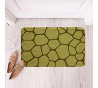Homemissing Sea Turtle Bathroom Rugs Ocean Creature Sealife Bath Mats Green Black Abstract Geometric Bathroom Accessories Cute Turtle Animal Floor Doormats 16x24Inch Soft Microfiber