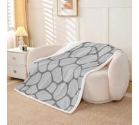 Homemissing Sea Turtle Throw Blanket Ocean Creature Sealife Soft Fleece Sherpa Cozy Fuzzy Plush Warm Gray Abstract Geometric Fuzzy Plush Throw Cute Turtle Animal 40x50Inch for Bed Couch Living Room