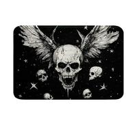 Homemissing Skull Skeleton Bathroom Rugs 16x24Inch Kids Spooky Horror Gothic Bath Mats Boho Bathroom Accessories Floor Doormats