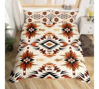 Homemissing Southwest Native American Design Duvet Cover King Size Boho Comforter Cover for Boys Girls Western Decor Bedding Set 3Pcs Room Decor