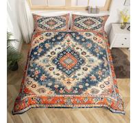 Homemissing Southwest Native American Design Duvet Cover Super King Size Southwestern Geometric Comforter Cover for Boys Girls Boho Bedding Set 3Pcs Room Decor