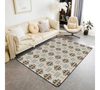 Homemissing Southwestern Area Rug Geometric Living Room Rugs for Bedroom for Kids Boys Girls Teens Room Decor Tribal Decor Carpet 150 * 200cm Native American Design Blue Yellow