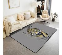 Homemissing Tiger Area Rug 100 * 150cm Nature Wildlife Living Room Rugs for Kids Boys Girls Bedroom Fantasy Animal Decor Carpet with Non-Slip Backing Indoor Floor Mat Soft Polyester