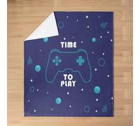 Homemissing Time to Play Flannel Blanket Double 60x79Inch Kids Gamer Polar Fleece Throw Gaming All Seaon Cozy Blanket for Bed Couch Chair Living Room Lightweight Cozy Fleece Throw Room Decor