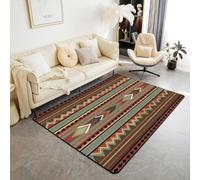 Homemissing Western Decor Living Room Rugs Area Rug 150 * 200cm Kids Country Rustic Southwestern Aztec Decor Carpet for Boys Girls Teens Farmhouse Bohemian Geometric Indoor Floor Mat Room Decor