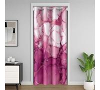 Homemissing Wine Red Door Curtain for Doorway Privacy,86x203cm 1 Panel,Abstract Marble Closet Cover,Luxury Marbling Texture Room Divider Curtain,Abstract Art Bedroom Living Room Ink Fluid Art