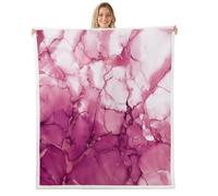 Homemissing Wine Red Kids Fleece Throw Blanket,Boys Girls 40x50Inch,Abstract Marble Sherpa Blanket,Luxury Marbling Texture Ultra Soft for Bed Couch Chair Living Room,Abstract Art Ink Fluid Art