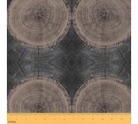 Homemissing Wood Fabric by The Yard Rustic Cabin Country Decorative Waterproof Outdoor Fabric Farmhouse Upholstery Fabric for Chairs Bedroom Decor Vinatge Wood Grain Black Outdoor Fabric 10 Yards