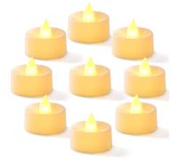 Homemory - 100 LED Flameless Candles Battery Operated - Fake Electric Candles Over 200 Hours for Votive Tea, Halloween, Offering, DIY, Wedding Centerpieces, Funeral