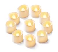 Homemory 12 Pack LED Tea Light, Flameless Candles Flickering Bright, Battery Operated Electric for Wedding Table Centerpieces, Holiday Party Home Decor