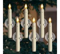 Homemory 6 PCS Window Candles with Dusk to Dawn Sensor