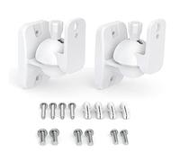 HomeMount Surround Speaker Brackets Wall Mount for Samsung, 1 Pack, White | Rear speaker sound brackets hold Up to 3.6kg, Adjustable with swivel tilt bookshelf speaker mount for Samsung/ LG/ Hisense