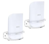 HomeMount Wall Mount for eero Pro 7 Router, Clear Acrylic Wall Bracket with Secure Guard Ring, Space-Saving WiFi Mount for Home & Office (2 Pack)